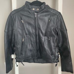 Genuine Leather Motorcycle Jacket